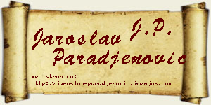 Jaroslav Parađenović vizit kartica